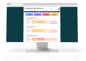 A screenshot of Versaterm IAPro's Vehicle Pursuit Dashboard