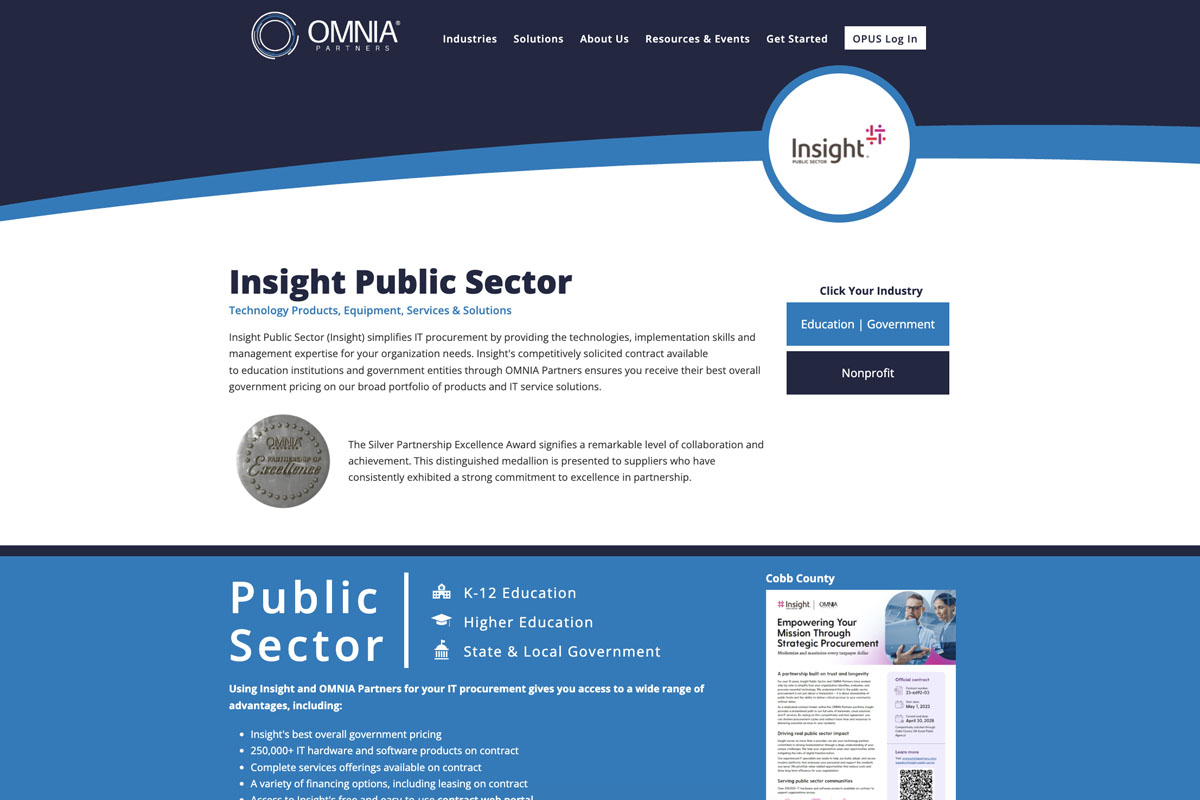 Omnia Partners / Insight Public Sector