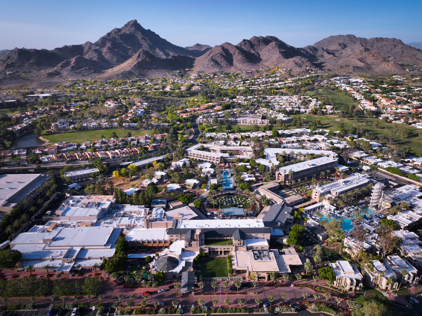 View of the Arizona Biltmore Hotel in Phoenix, Arizona