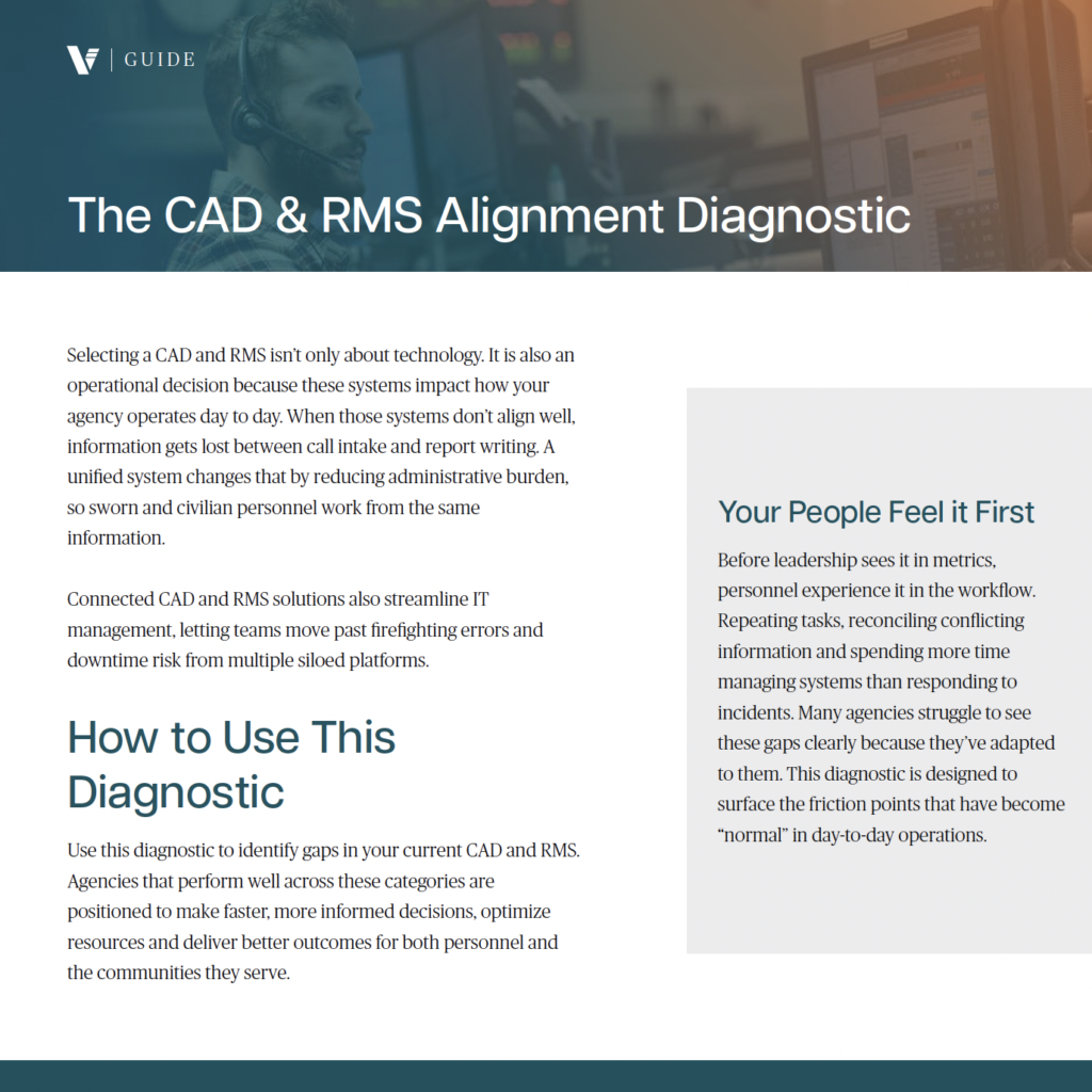 The Public Safety CAD & RMS Alignment Diagnostic - Versaterm