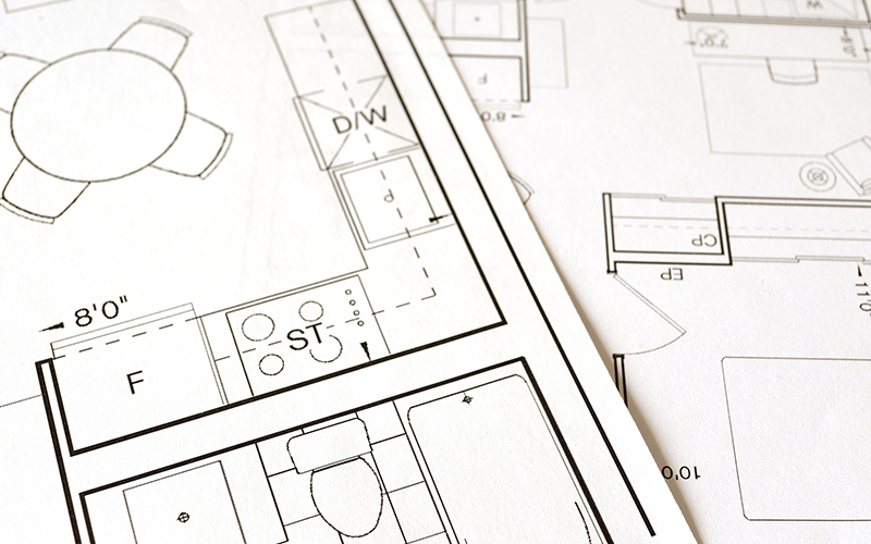Blueprint of a floor plan